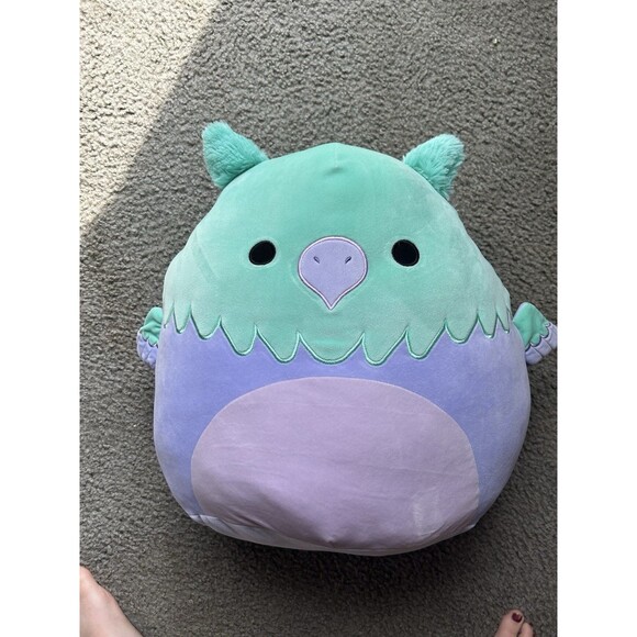 Squishmallows 16" Minerva the Teal And Purple Griffin Plush Toy NWT's - Picture 1 of 4
